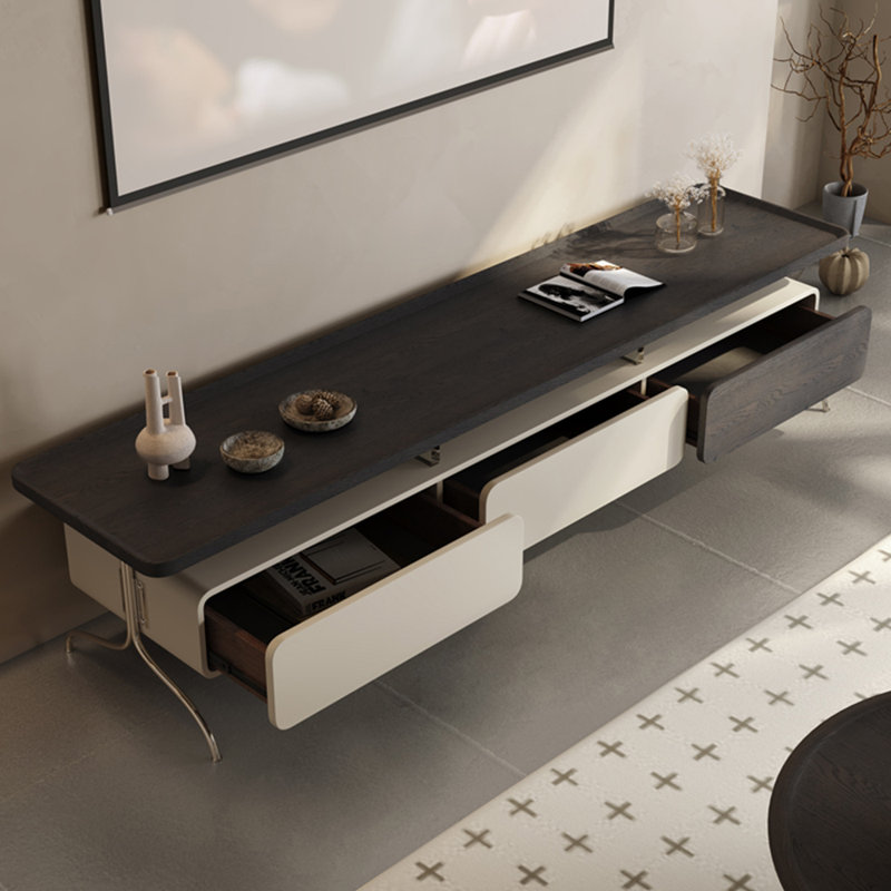 Modern light luxury solid wood TV cabinet
