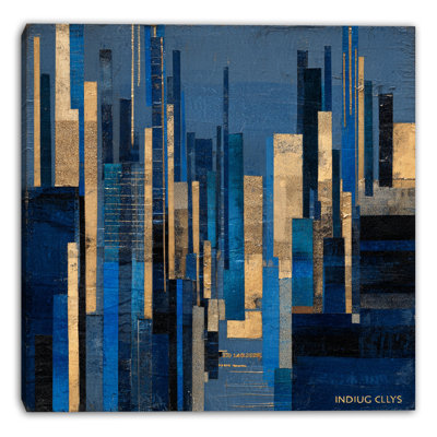 Urban Radiance Wrapped Canvas Wall Art
