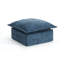 Repose-pieds rembourré carré en chenille avec surmatelas moelleux surdimensionné - entièrement comprimé, aucun assemblage requis-1695740899