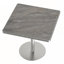 Table de salle à manger carrée moderne avec plateau en faux marbre et structure en métal robuste pour une décoration élégante-473026324-473026415