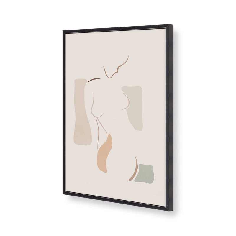 Impression de regard fugace dans un cadre, H 17,25 po x l 13,25 po, Zinc patiné