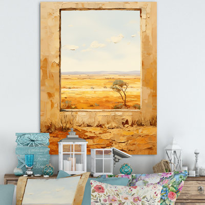 Été, pré, horizon, ferme, fenêtres II