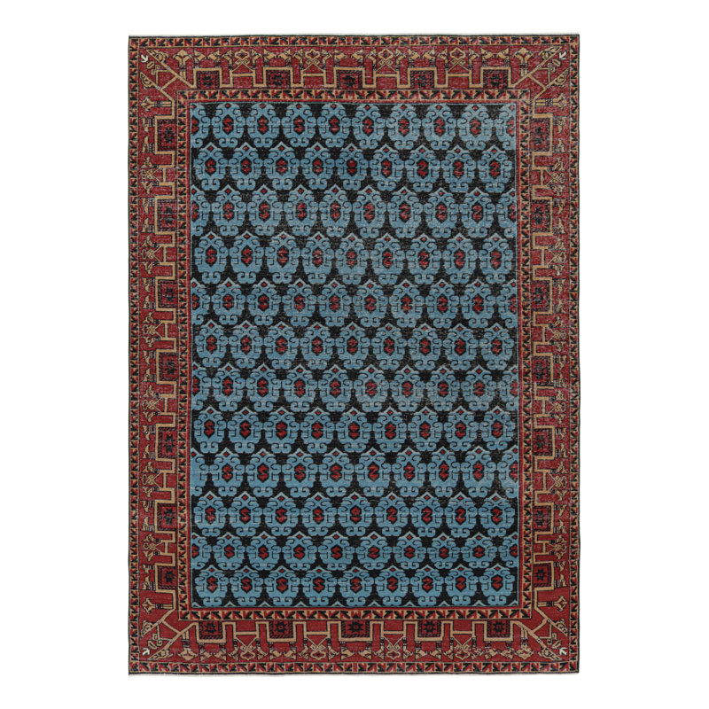 One-of-a-Kind 6’5”x9’4” Hand Knotted Area Rug