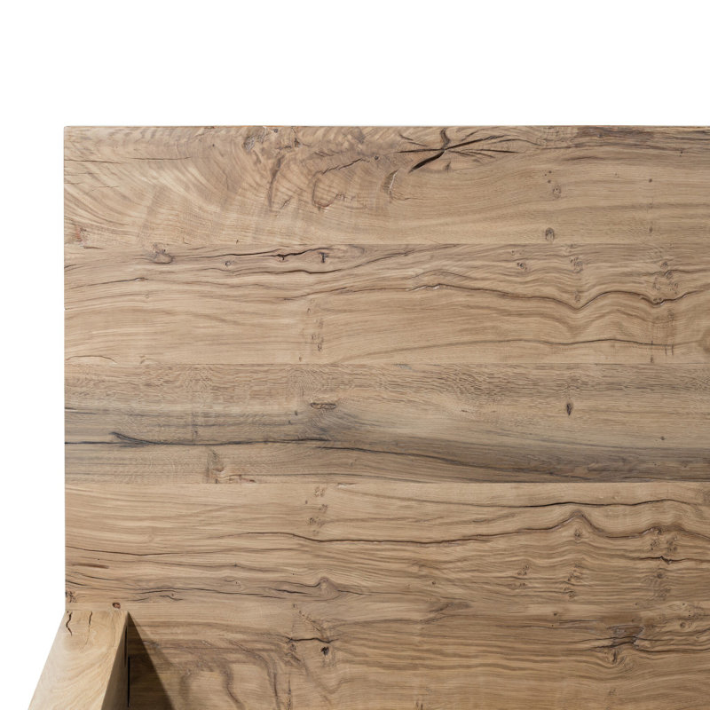 Lia Bed-Natural Reclaimed French Oak-Queen, King