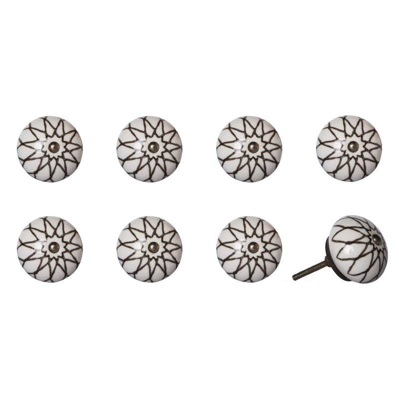 Multipack de boutons de champignon de 1,5 po de diamètre peint à la main