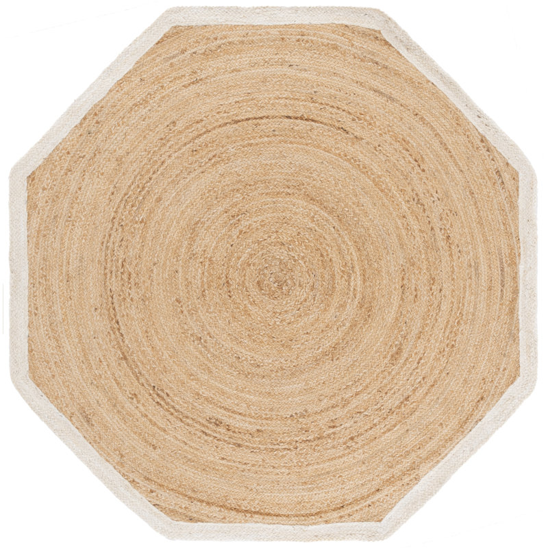 Tapis 367 fibres naturelles / naturel, Octogone 6 po