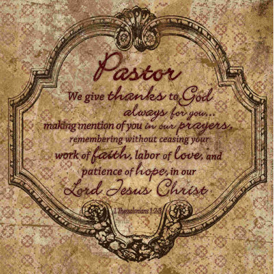 " Pastor Give Thanks "
