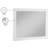 Kleier Wood Flat Wall Mirror-86184135-86184134