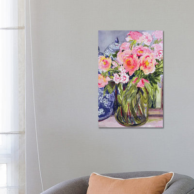 Still Life with Two Blue Ginger Jars 1 Piece Wrapped Canvas Painting