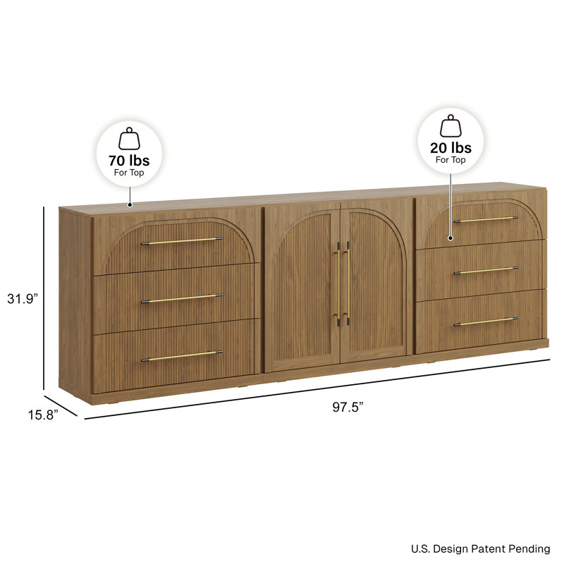 Buffet modulaire 3 pièces - C + 2C - Chameau, Chameau