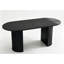 Ensemble de table de salle à manger pour 6 personnes avec table de salle à manger ovale 70,8 po et 4 chaises rembourrées en rotin-878669437-878669436