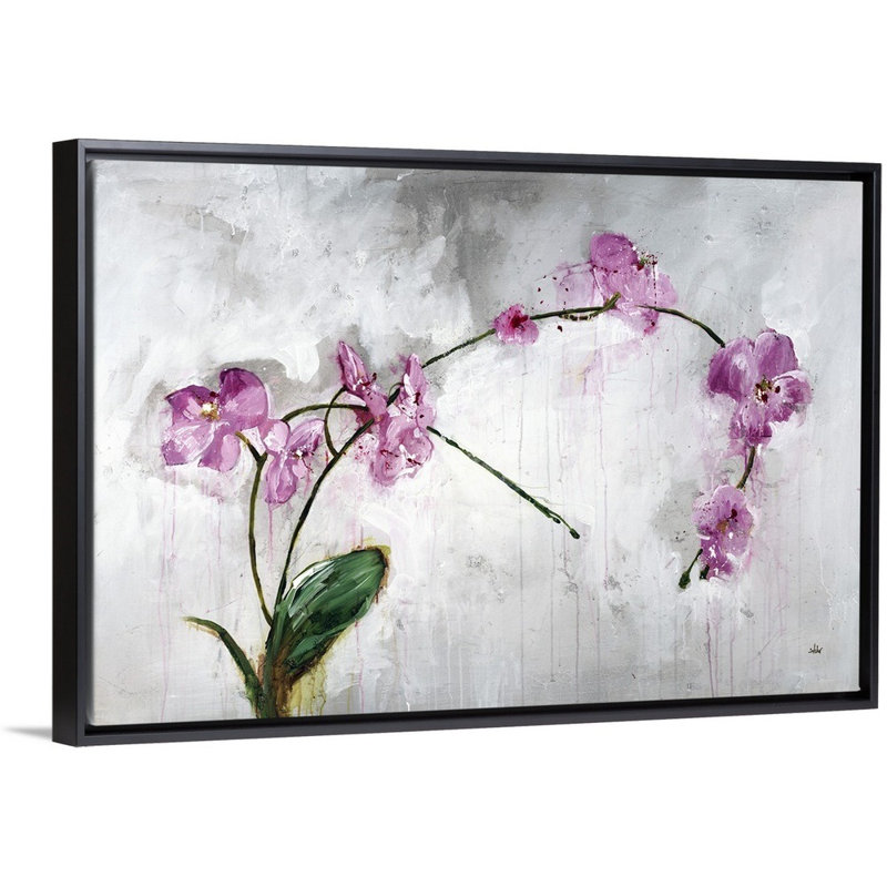 « asdispositions », peinture sur toile, Cadre flottant noir, H 25,7 po x l 37,7 po x P 1,75 po