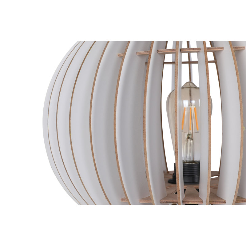 Lampe sur pied moderne scandinave, corps en panneau de fibres à densité moyenne blanc, 57,1 po x 14,2 po | 3 mm d'épaisseur, douille E27 de 40 W maximum, interrupteur marche / arrêt, certifié CE | Conception élégante avec longueur de câble de 79 po, parfaite pour l'éclairage du salon et de la chambre à coucher
