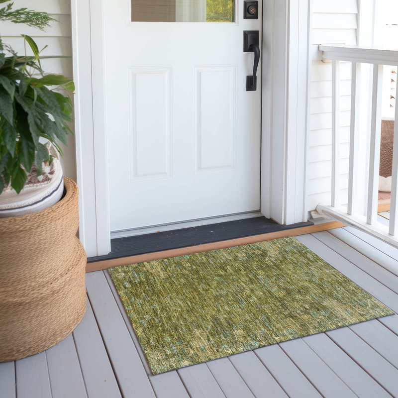 Machine Washable Indoor/Outdoor Hashlamoun ACN2322 Global Rug, Rectangle 1'8" x 2'6"