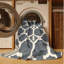 Machine Washable Trellis Grey Area Rug-317903216