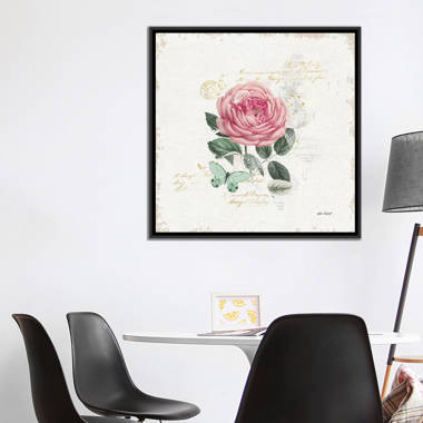 Rose Bouquets (50 Cents)' by Debi Coules Graphic Art Print on Wrapped Canvas East Urban Home Size: 26 H x 26 W x 1.5 D, Format: Wrapped Canvas