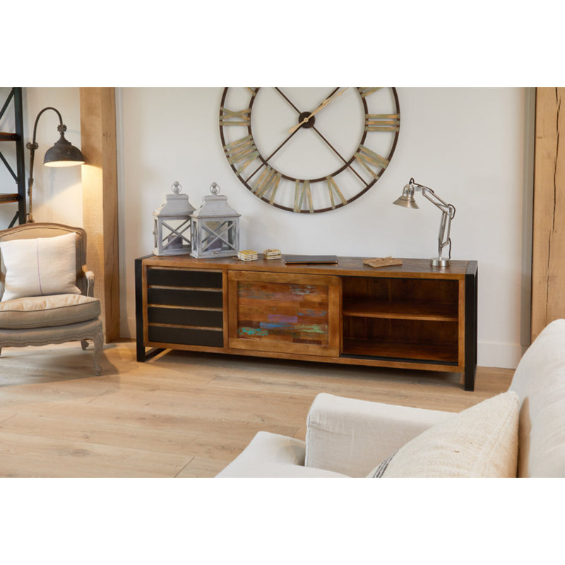Borrayo 210cm Solid Wood Sideboard