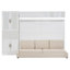 Lit escamotable mural avec canapé, tablettes USB et lumière Murphy-173448038-173448032
