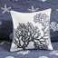 Literie en coton. Bleu marine / très grand Étoile de mer brodée et. . Lavable à la machine. . Coussin décoratif très grand en coton. Et rembourrage. Avec-122457730-122457728