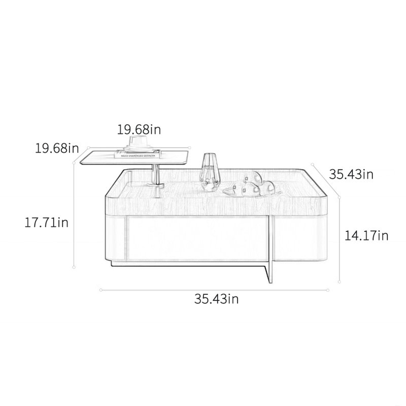Table basse créative légère et luxueuse