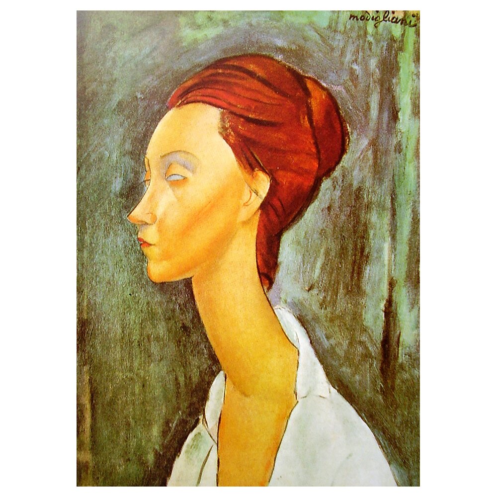 Leinwandbild Portrait von Lunia Czechowska von Amedeo Modigliani