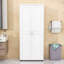 Armoire de rangement pour salle de bain avec deux portes et tablette réglable-1069119994