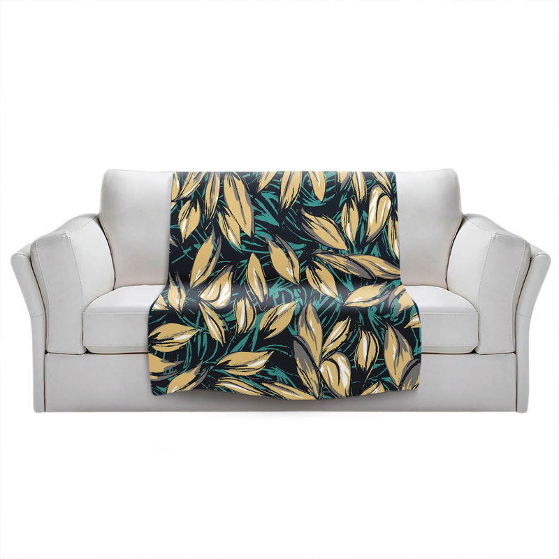 Hand Woven Throw Blanket, 51" W x 60" L