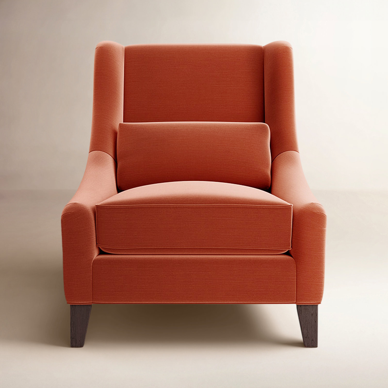 Adriana Cotton Armchair, Persimmon Cotton