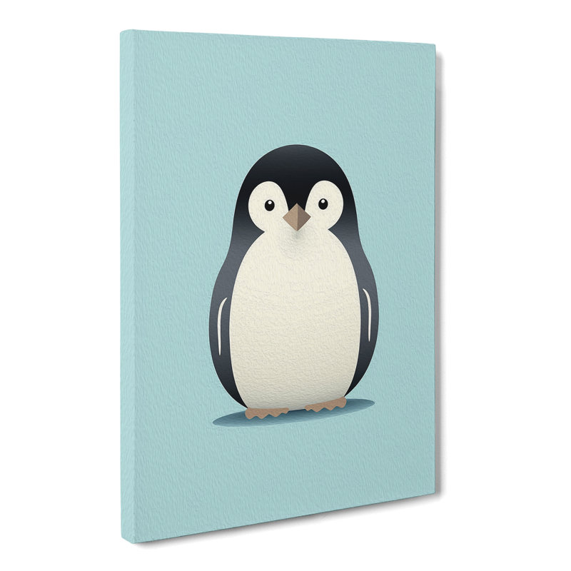 Penguin Minimalism Art No.3 - Wrapped Canvas, 76cm H x 50cm W x 3cm D