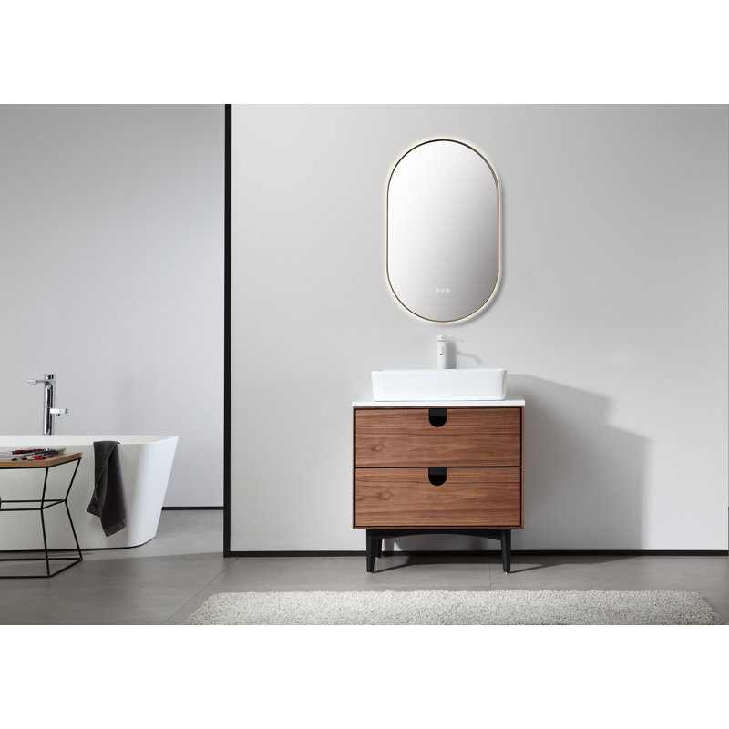 Shell Led, 35.43" x 21.65", Gold, Oval