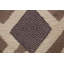 Tapis beige / brun en laine noué à la main de conception unique 5 pi 8 po x 7 pi 8 po