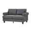 59,5 po. Housse de salon moderne en tissu classique gris en polyester.-71836078