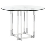 Round Glass Dining Table