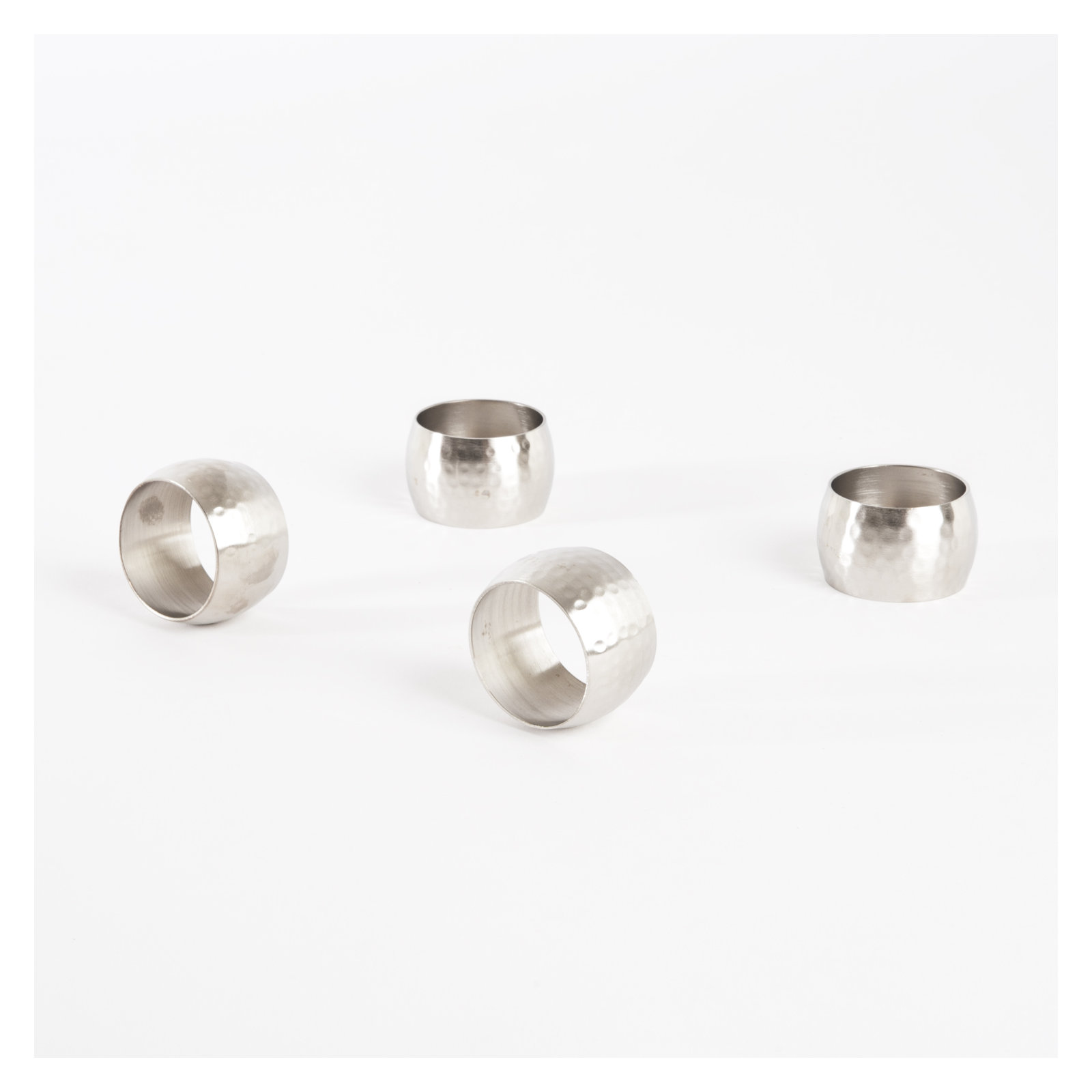 Round Shape Napkin Rings, Silver