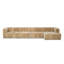 Curteria Upholstered Genuine Fur L-Shaped Sofa & Chaise-817314997-817314998