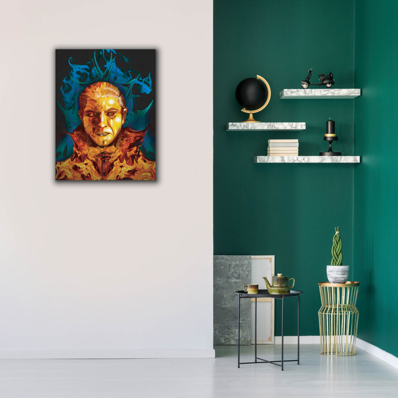 «Dracula-01» par Michael Stewart, art mural sur toile, H 34 po x l 26 po x P 1,5 po