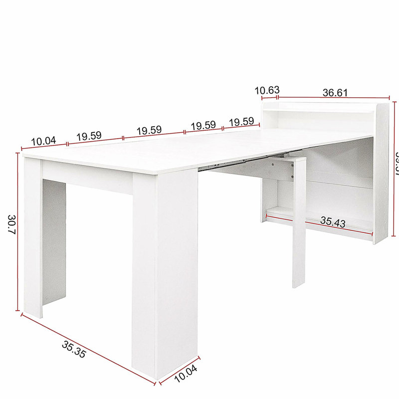 Modern Extendable Dining Table with Storage