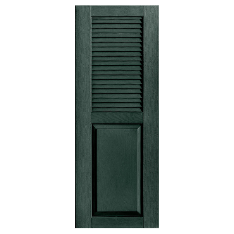 Combinaison droite à persiennes combinées, 37 po, 15 po, Pin