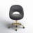 Doreen Velvet Modern Task Chair with Ergonomic Design-975890466
