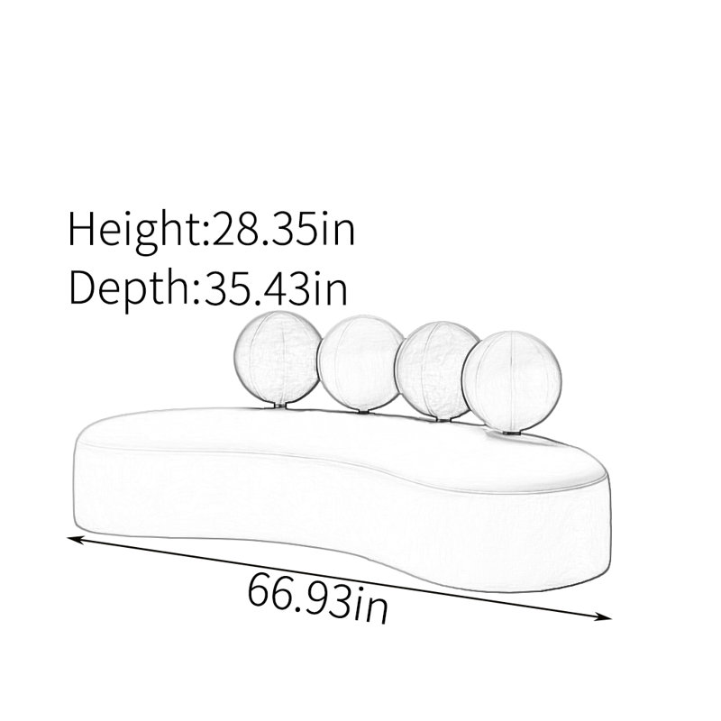 Baharéh,  H 28,35 po x l 66,93 po x P 35,43 po