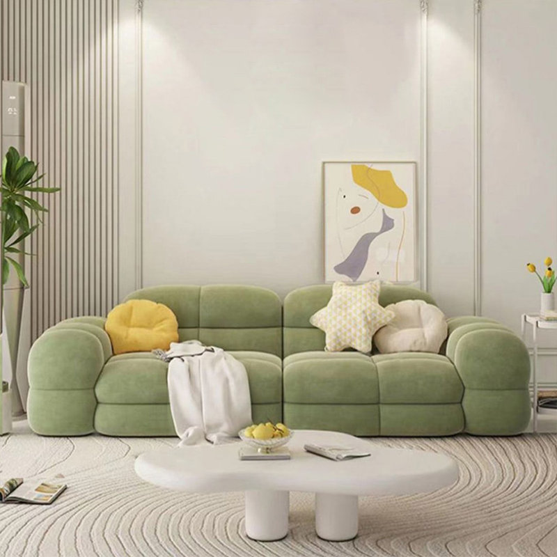 Coussin modulaire vert 100% polyester