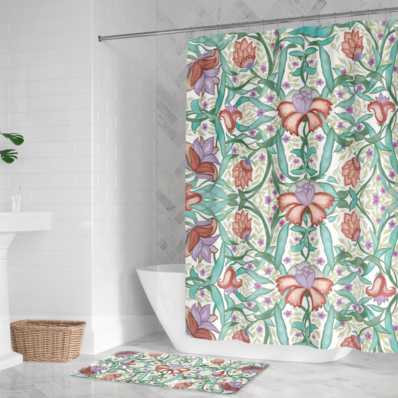  Rideau de douche Expressive Bloom