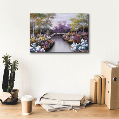 «Floral Fantasy» par Diane Romanello, art mural sur toile