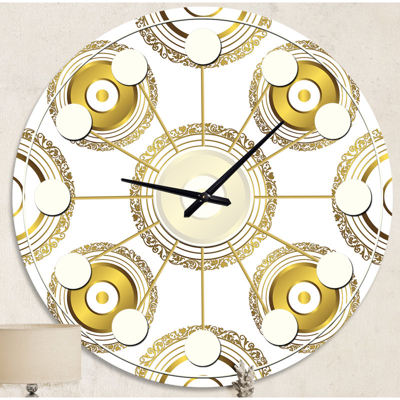 Horloge murale circulaire Mid-Century, Moyenne