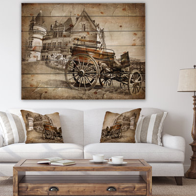 " Medieval Castle With Carriage "