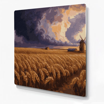 États-Unis, Kansas, art mural en métal brun