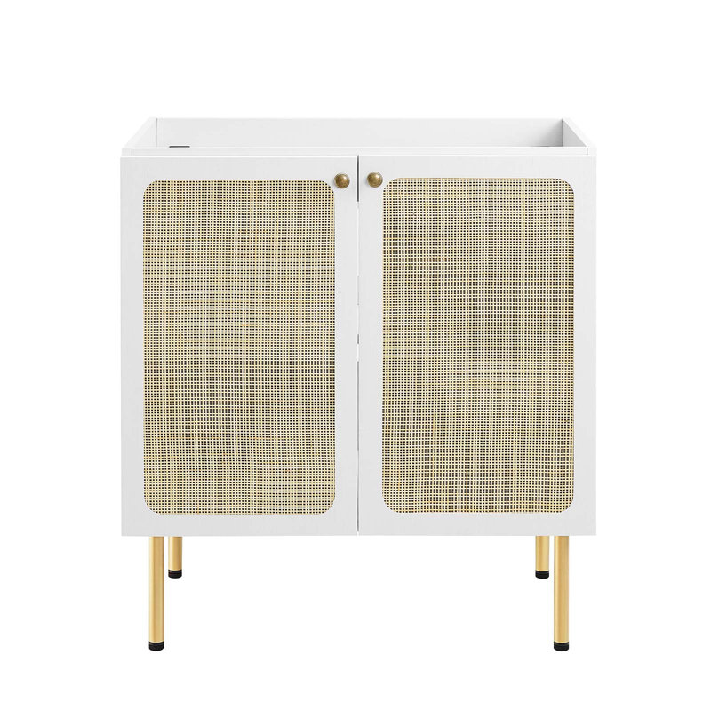 Base de meuble-lavabo simple 29,5 po Modway, Blanc