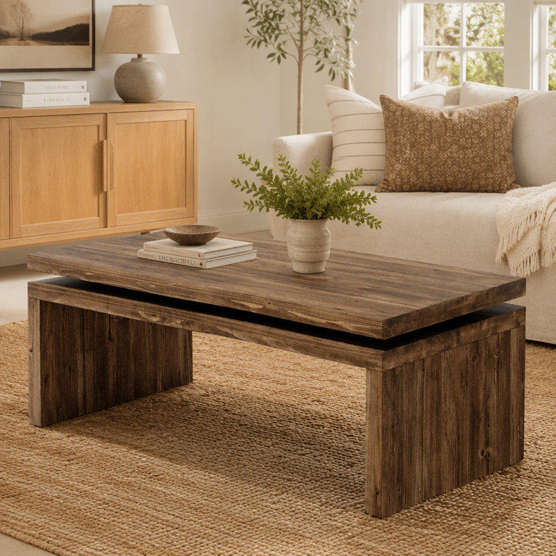Solid Wood Farmhouse Coffee Table