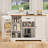 45.7''W  3 Drawer Sideboard with Pantry Doors, Adjustable Shelves and Large Drawer-554902959