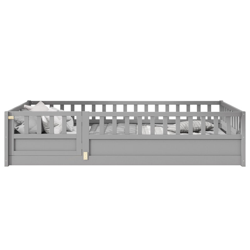Lit super barrière de sécurité, Gris, Lit simple